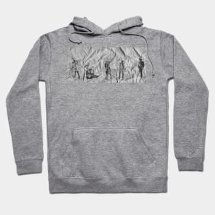 Pencil Sketch American Story Drawing Hoodie